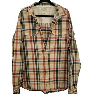 REI Cooperative Men's Plaid Cotton Button-Up Shirt Multicolor XL‎ Tall